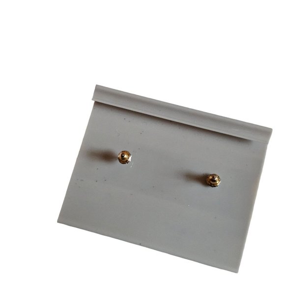 Vintage ALLISON REED Square Pink Gold Tone Shimmer PIERCED EARRINGS New - Picture 7 of 9